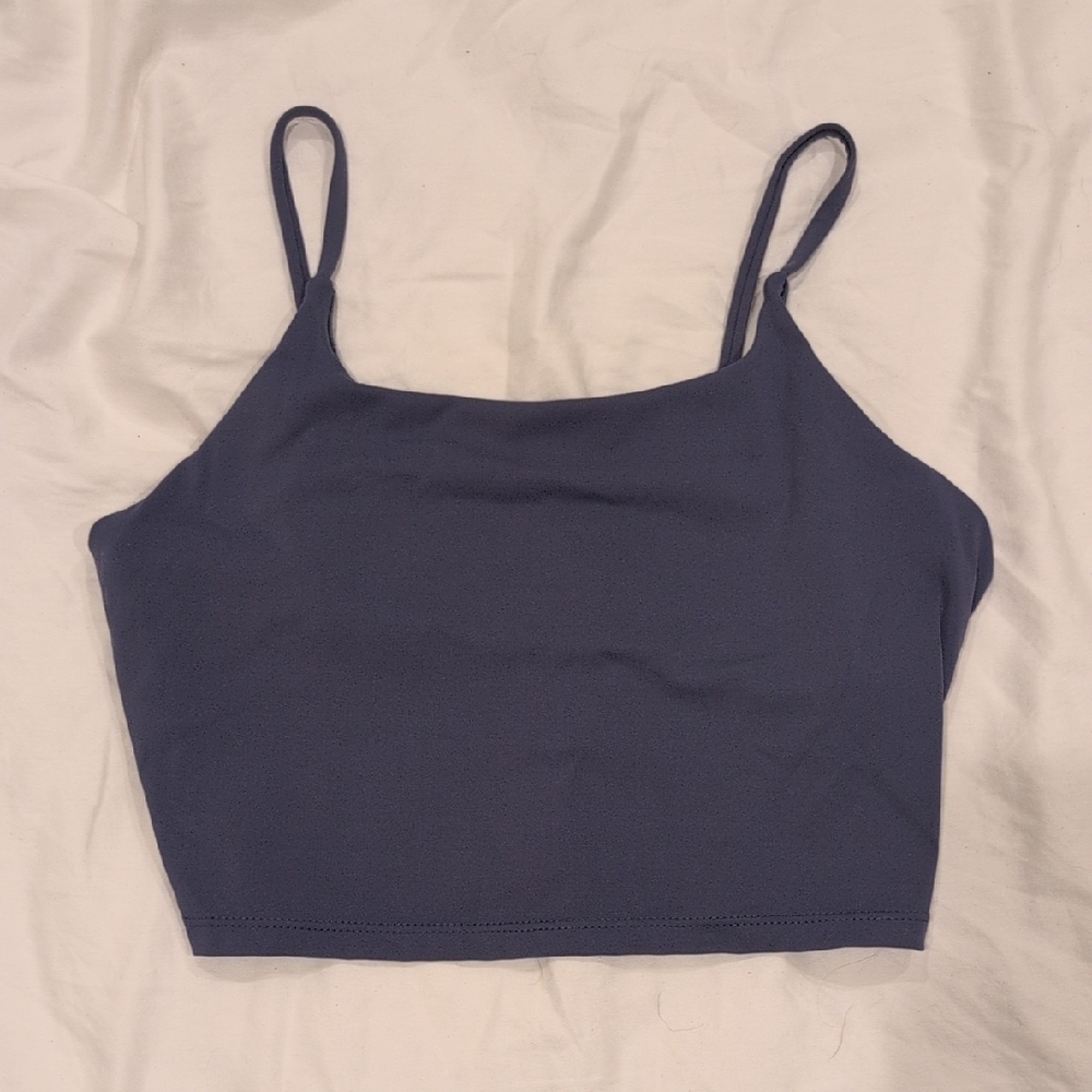 Women's Blue Crop Tank